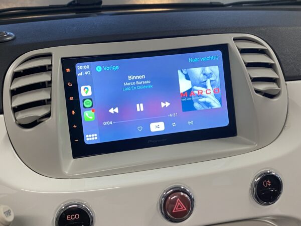 Fiat 500 met SPH-DA250dab carplay