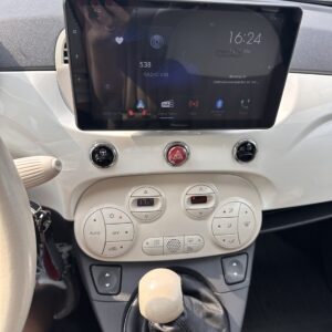 Pioneer SPH-EVO98DAB montage voorbeeld in Fiat 500