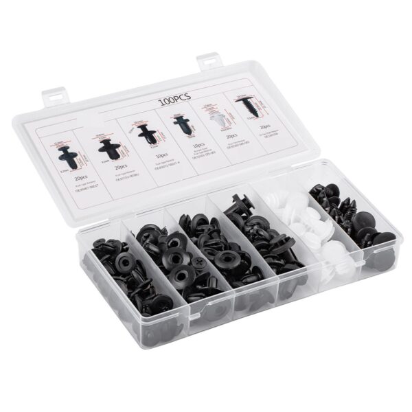 Universele set met 100stuks Automotive clips