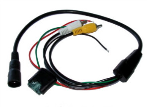 Camera-adapterkabel 4 Pins naar RCA.