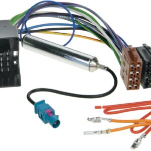 Radio Aansluitkabel ISO Div.modellen Audi-Seat-Skoda-Volkswagen-Maserati Phantom power