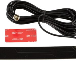 Zelfklevende Glas-antenne DVB-T F connector 5Volt fantoom zwart