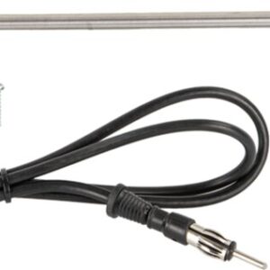 Raamstijl antenne AM/FM chroom 100cm 3 delig uitschuifbaar