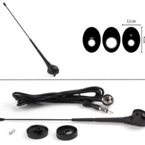 Universele dakantenne AM/FM 0-90 graden hellingshoek met 3 voet opties