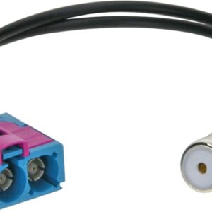 Antenne Adapter Dubbel-Fakra > ISO Audi -Seat -Skoda -Volswagen - Maserati -Scania