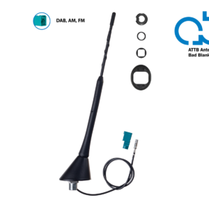 Bad Blankenburg 16V Dak antenne AM/FM 76graden hoek, (DAB+ ready) passief