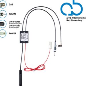 Bad Blankenburg Antennesplitter AM/FM DAB+ DIN(f)>DIN(m)/SMB(f) versterkt