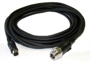 Camera verlengkabel 4Pins MALE + 4Pins FEMALE IP68 5 meter