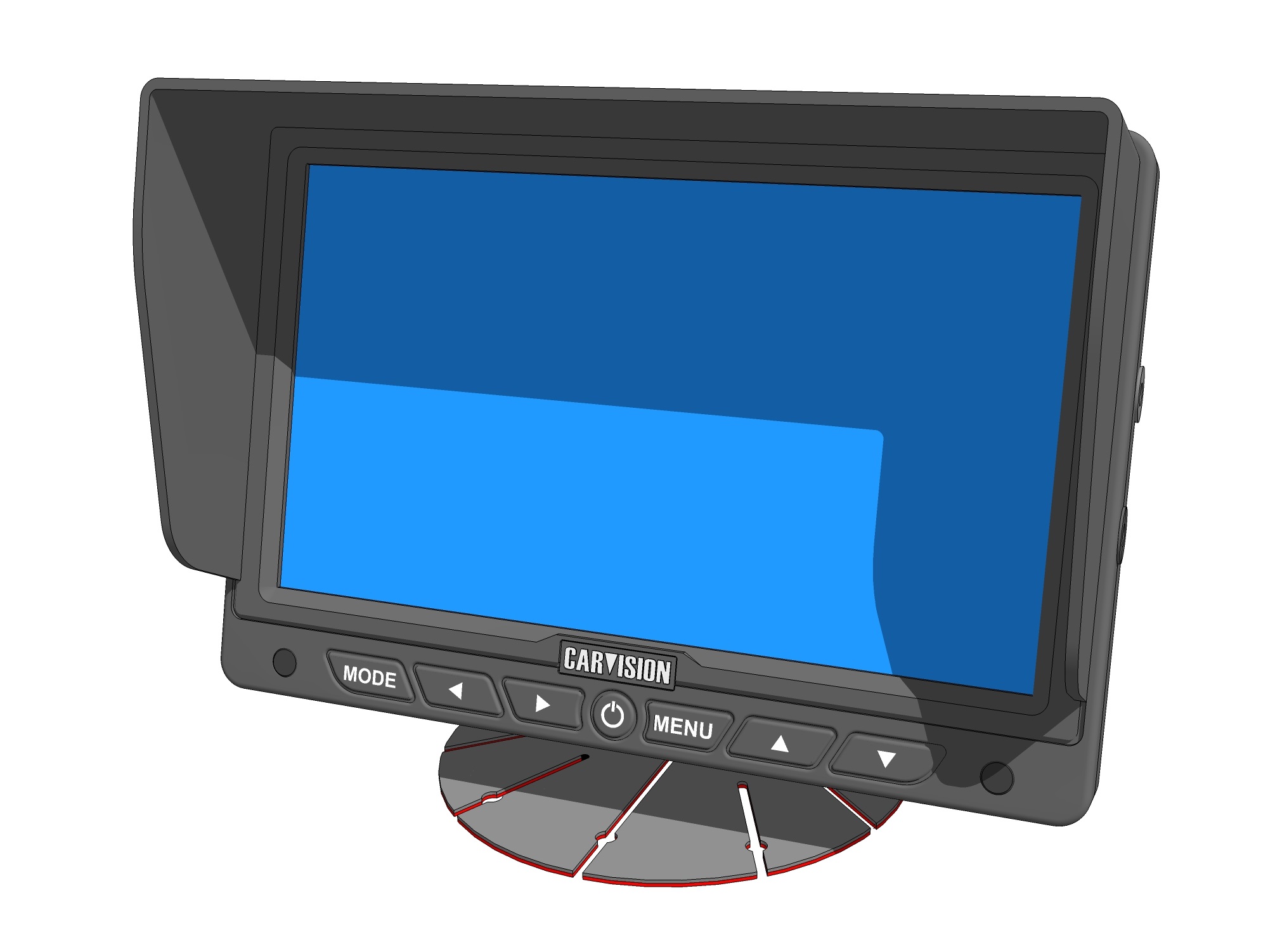LCD monitor 7" met 3x 4Pin ASIA