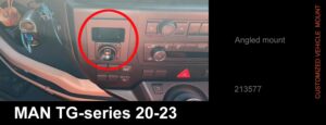 ProClip - MAN TGX / TGS 2020-> Angled Mount