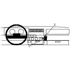 ProClip - Renault Express 1991-1996 Angled mount LET OP: Uitlopend artikel, Kan niet retour!