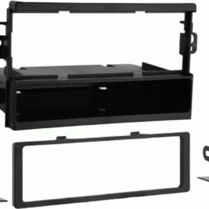 1-DIN radiopaneel met opbergvak Chevrolet/Pointiac/Suzuki zwart (METRA)