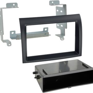 2-DIN Paneel met opbergvak  Fiat Ducato - Citroën Jumper - Peugeot Boxer - Kleur : Zwart