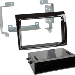 2-DIN Paneel Citroën Jumper - Fiat Ducato - Peugeot Boxer 2006-2019 Kleur: Piano Zwart