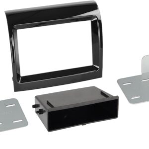 2-DIN Paneel Fiat Ducato 2016-2019 Facelift met Pocket Kleur: Piano Zwart