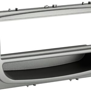 1-DIN Paneel met aflegbakje. Ford Mondeo /Focus / S-MAX / Galaxy Kleur: Zilver