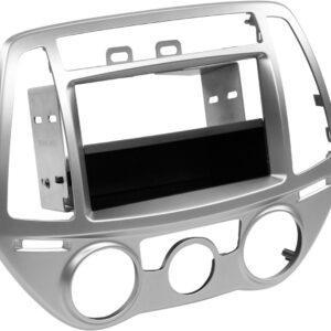 2-DIN Paneel met pocket Hyundai i20 2012-2014 Kleur: Zilver