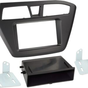 2-DIN Paneel met pocket Hyundai i20 2014-2019 Kleur: Zwart