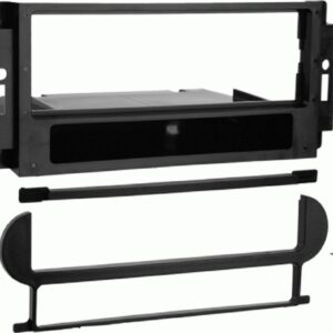 1-DIN radiopaneel met opbergvak Chrysler/Dodge/Jeep zwart (METRA)