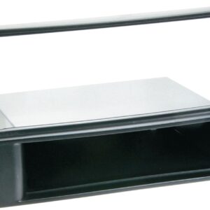 1-DIN Paneel met aflegbakje. Kia Sportage II (KM/JES Facelift) 2008-2010 Kleur: Zwart