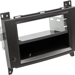 2-DIN Paneel Mercedes Benz Viano / Vito Klasse met Pocket 2006-2014 Kleur: Zwart
