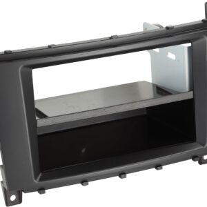 2-DIN Paneel Mercedes Benz C-Klasse/ CLC-Klasse met pocket Kleur: Zwart