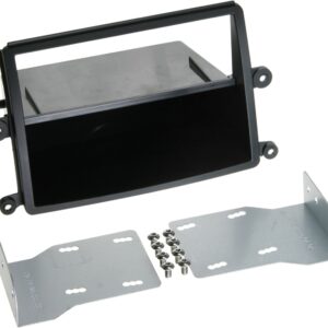 2-DIN Paneel Mitsubishi L200 (KAOT) 03/2006-10/2015 Kleur: Zwart