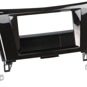 2-DIN Paneel met pocket Nissan Qashqai/ X-Trail 2014-2019 Kleur: Piano Zwart