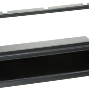 1-DIN Paneel met aflegbakje.Subaru - Nissan -Opel - Renault - Suzuki Kleur: Zwart