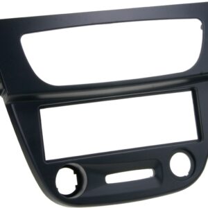 1-DIN Paneel Renault Mégane III (Z) / Fluence (Z) Kleur: Zwart