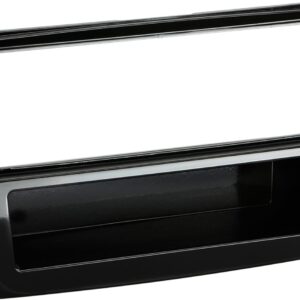 1-DIN Paneel met aflegbakje. Dacia / Fiat / Nissan/ Opel / Renault  Kleur: Piano Zwart