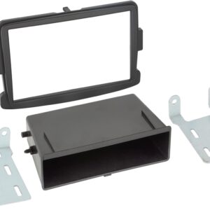 2-DIN Paneel Dacia - Opel - Renault - Fiat - Kleur: zwart