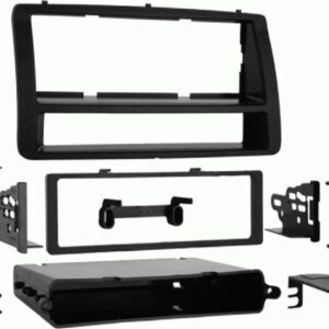 1-DIN radiopaneel met opbergvak Toyota Corolla 2002-2007 zwart (METRA)