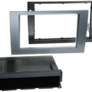 2-DIN Paneel Audi A4 (B6 / B7)  (8E) -Seat Exeo (3R)  Kleur: Antraciet