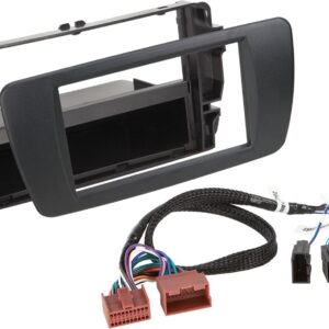 2-DIN Paneel met opbergvak Seat Ibiza 6J facelift 2012-2016 nit zwart