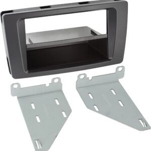2-DIN Paneel Skoda Octavia/ Yeti met pocket Kleur: Zwart