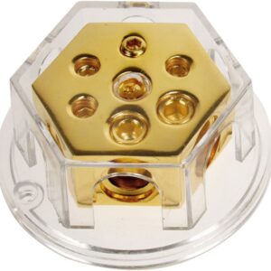 Power distribution block (gold) 2x20 mm² / 4x10mm²