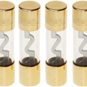 AGU zekering 80 Ampere (zilver) 4 stuks in blister