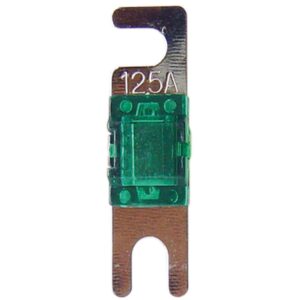 Mini ANL zekering 125 Ampere 4 stuks Zilver