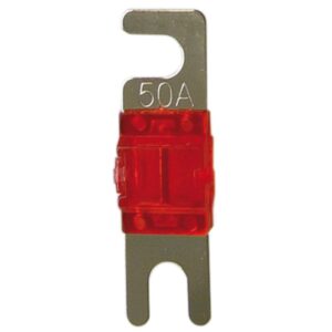 Mini ANL zekering 50 Ampere zilver 4 stuks