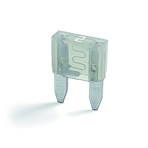 mini zekering 2 ampère 5 stuks in blister