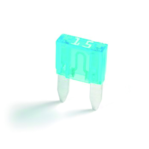 mini zekering 15 ampère 5 stuks in blister