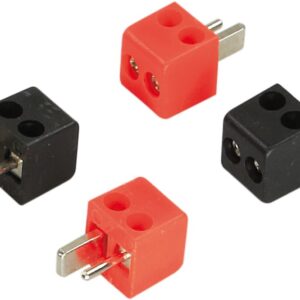 Speaker DIN plugs 2 x red / 2 x black > 2,5mm²