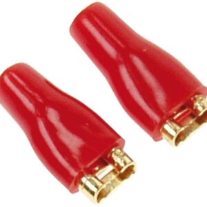 Vlakstekkern 4,8 mm rood 50 Stuks