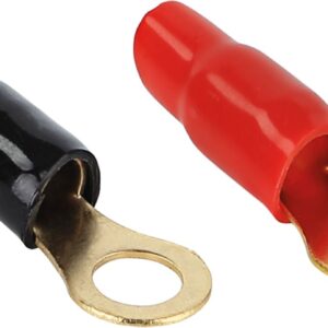 Ring kabelschoen 10 mm² > 8,4 mm 2 x rood  2 x zwart