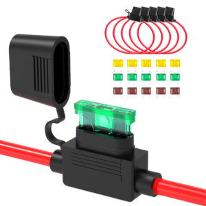 Recoil ATC/ ATO zekering houder met kapje 10AWG, 5x incl. 5x 20A & 5x 30A & 5x 40A zekering