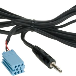 Stereo jack 3.5mm Stereo naar Mini-ISO (Blauw) 1.25meter