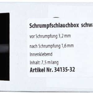 Krimpkous Zwart Ø 3.2 mm / Lengte 7.5 meter