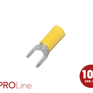 Kabelvork  4.0x6.0 geel M5 (100stuks) ACV PROLine