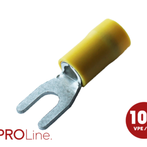 Kabelvork 4.0x6.0 geel M4 (100stuks) ACV PROLine